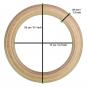 Gymnastické kruhy dřevěné TUNTURI Wooden Gym Ring rozměry